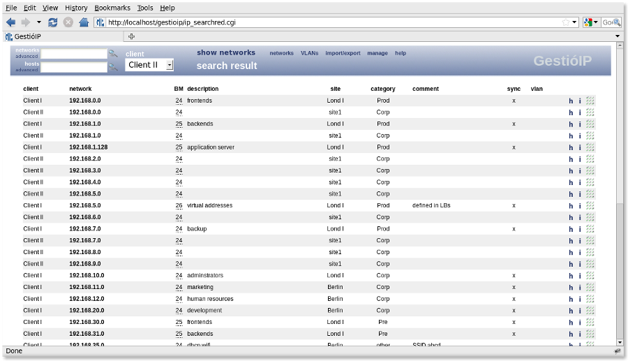 IP address management - clients