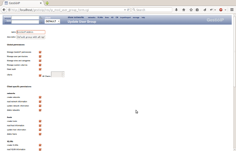 IP address management - Autorisierungssystem